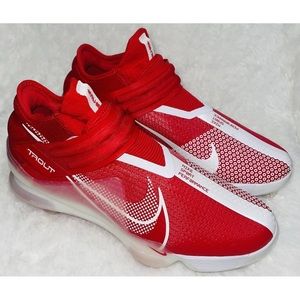 Men Nike Force Zoom Mike Trout 7 Baseball Cleats Red White